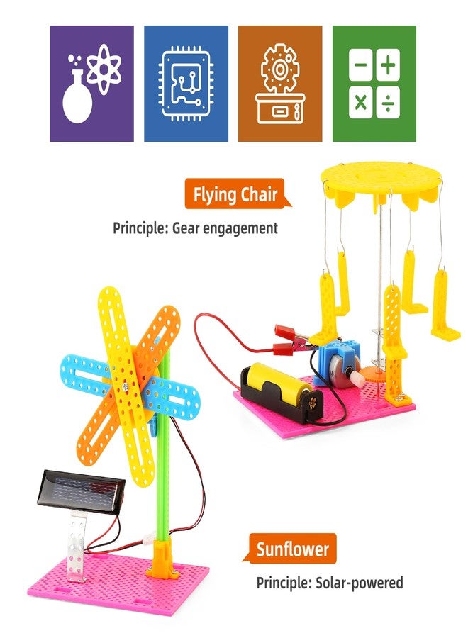 BeAndge STEM Kits, Kids Arts and Crafts for Girls 8-12 8-10, stem Toys for Ages 8-13, Engineering Science Kits for Kids, STEAM Gifts for 6 7 8 9 10 12 Year Old Girls, Electronic Building Boys 6-8 - Image 4